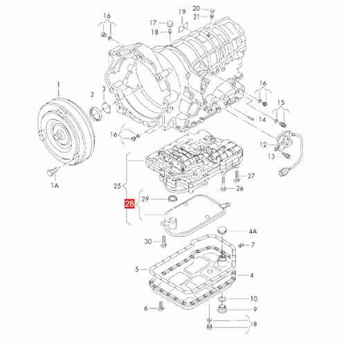 Pantalla fluida filtro transmisión automática para Audi 1997-1999 A8 Quattro - Imagen 4 de 12
