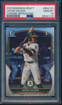 Baseball Cards 2023 Topps Bowman Draft Jacob Wilson PSA 10 Gem