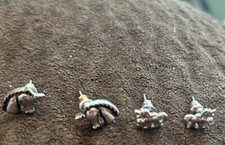 Unbranded Silver Tone Unicorn Earrings