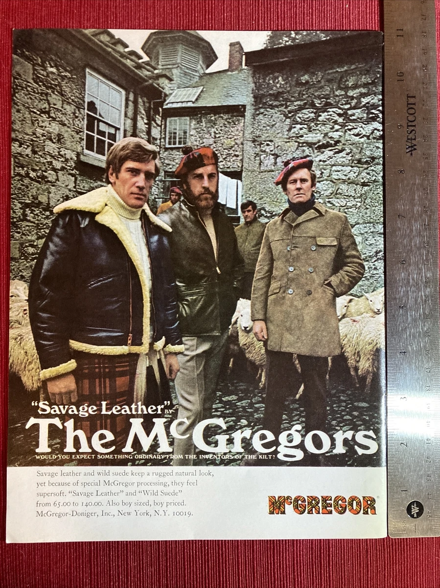 McGregor Savage Leather Jackets 1968 Print Ad Great To Frame