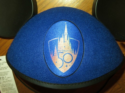 Neu WALT DISNEY WORLD 50th Anniversary CAST MITGLIED Mickey Maus Ohren MÜTZE mit ETIKETT - Bild 2 von 4