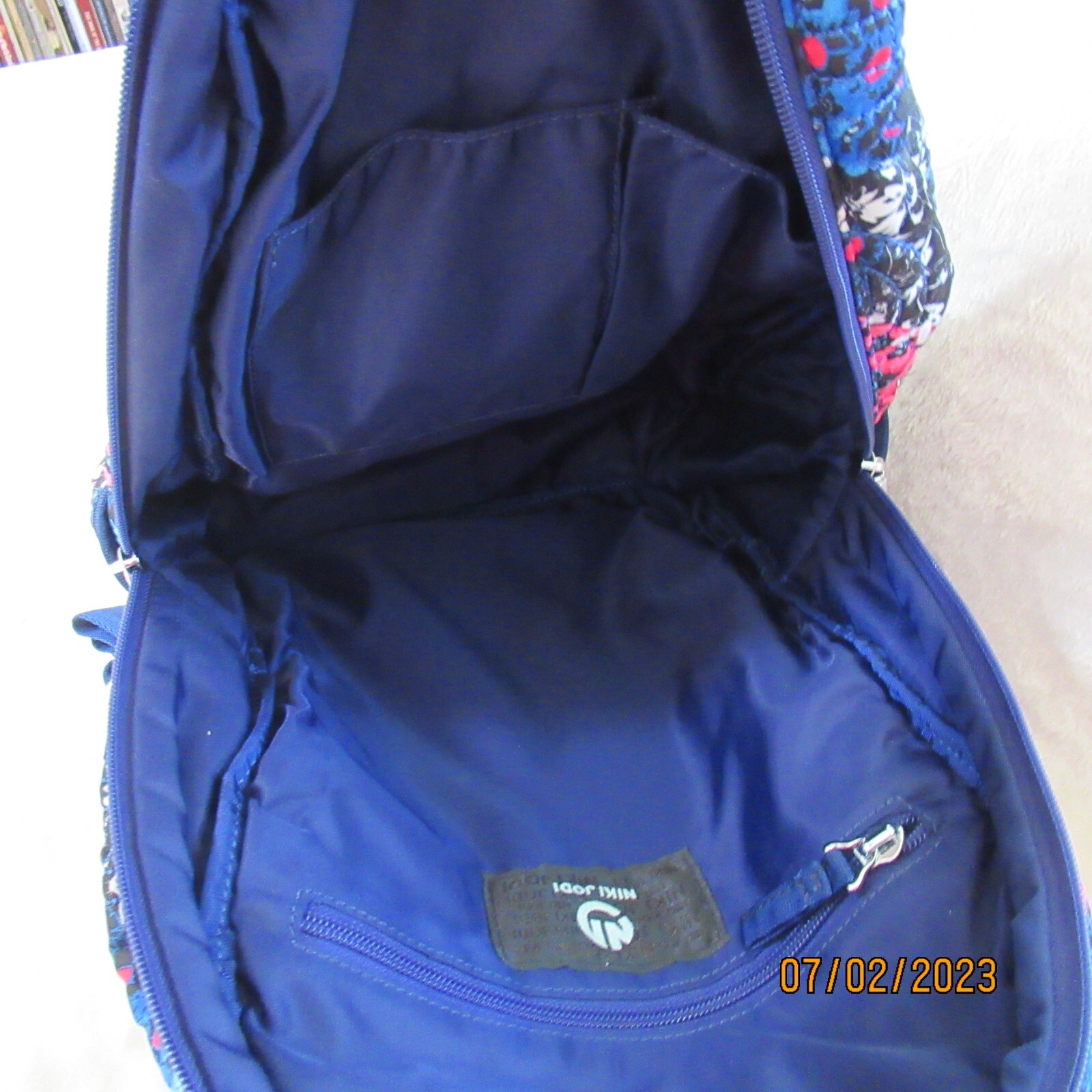 Niki Jodi quilted floral backpack NWOT eBay