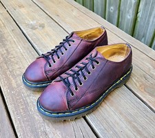 Vintage Dr Martens 8019 MADE IN ENGLAND Oxford Shoes Bown Size 8