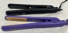 COLORFUL SEASONS/EVOLUTION 2 PC PACK FLAT IRON - (BLACK/PURPLE) GENTLY USED