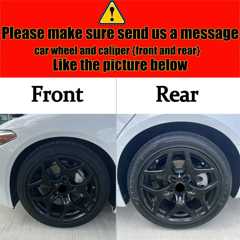 4pc Customized Aluminum Brake Caliper Covers for MERCEDES BENZ Accessories - Image 2 of 4