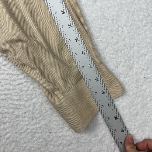 Vintage Brooks Brothers Button Down Dress Shirt Cashmere Blend XL/L Herringbone - Picture 11 of 13