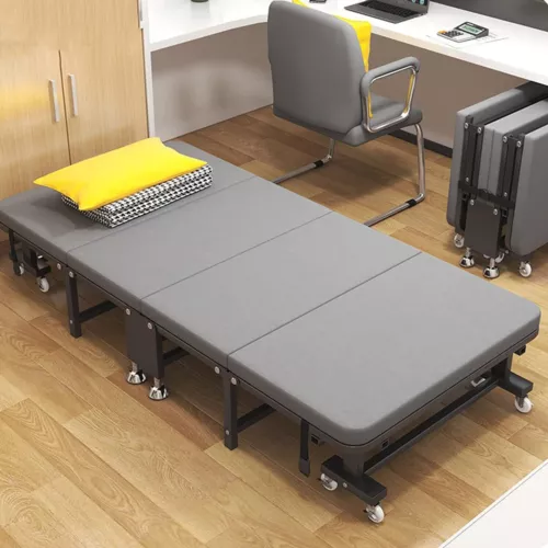 Heavy Duty Folding Bed Rollaway Guest Bed Fold up Sleeper Bed With Mattress 190 - Picture 2 of 13