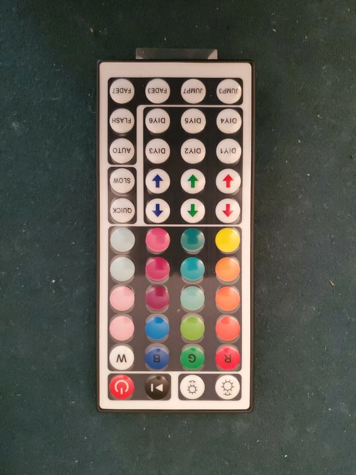 44 Key IR Remote Controller 3528 5050 RGB LED Strip Light 12V 2A Power Supply - Image 3 of 4