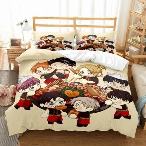 Stray Kid SKZOO Bedding Set Quilt/Duvet Cover Single Double King Pillowcases UK - Picture 22 of 31