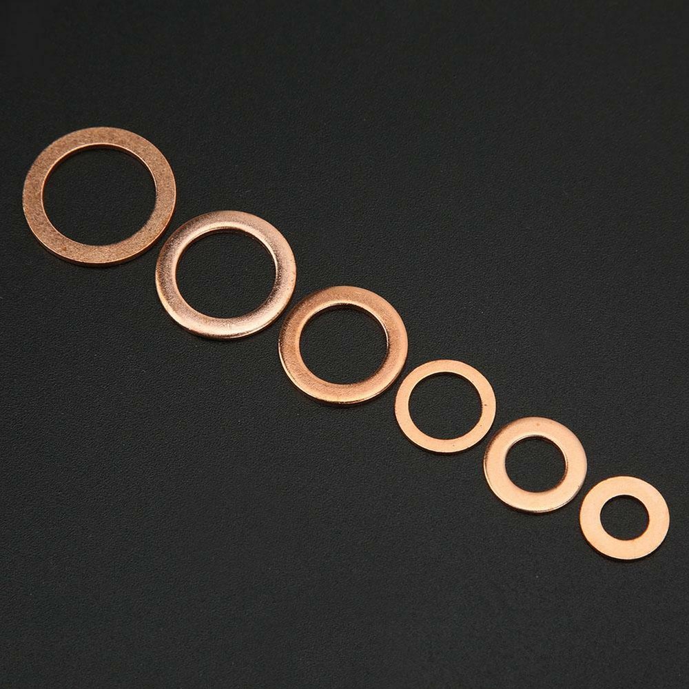 Flat Washers In Copper 110 Pieces Assortment Flat Washers Assortment Kit Flat