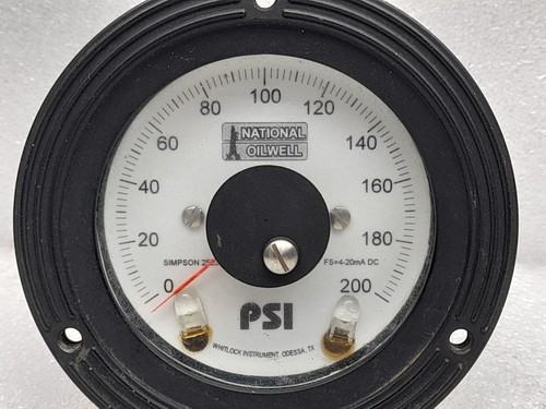 National Oilwell 7806825 Pressure Gauges Simpson Electric 6A-21A 4-20mA - Picture 2 of 8