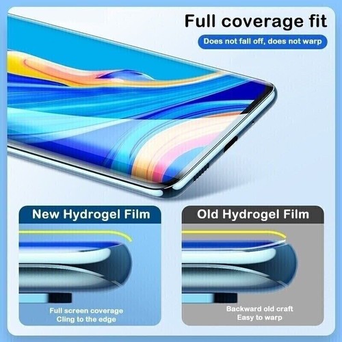 For Motorola Edge (2024), Screen Protector Full Coverage Soft Hydrogel Film - Picture 7 of 10