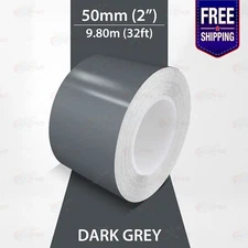 DARK GRAY 2" PIN STRIPE Car Model Motorcycle Decal TAPE Vinyl Sticker 50mm
