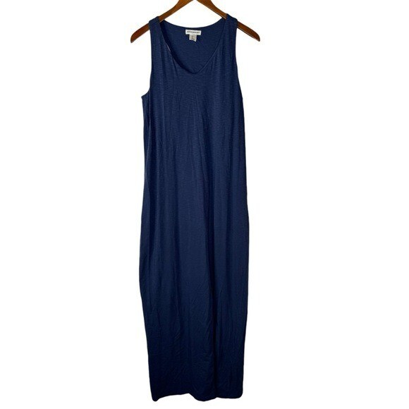 Artisan NY Blue Knit Sleeveless Maxi Dress Size Large | eBay