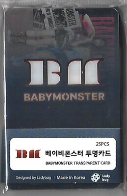 Baby Monster Transparent Photo Card [25P Pack] K-POP 2025.08 | eBay