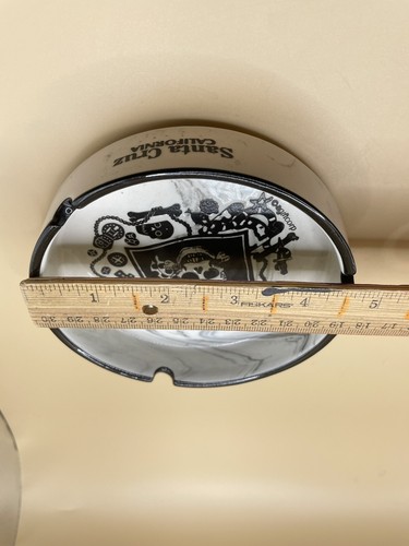 Black/White Marble Colored Ceramic Ashtray-pirate Theme~ Santa Cruz California~ - Picture 6 of 6