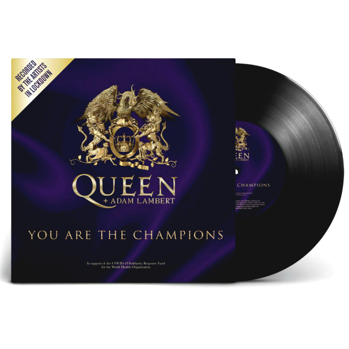 Queen + Adam Lambert ' You Are The Champions ' UK 7"" Vinyl Single 2020 Record