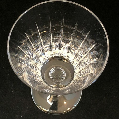 Copa de vino de cristal Gorham Richelieu-Rondo vástago de varios lados cortes verticales - Imagen 6 de 6