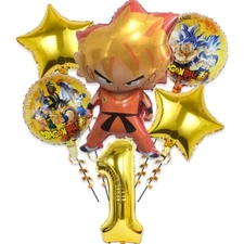 6pcs set-1 Goku Birthday Party Decoration Dragon Ball Z Kids Tableware