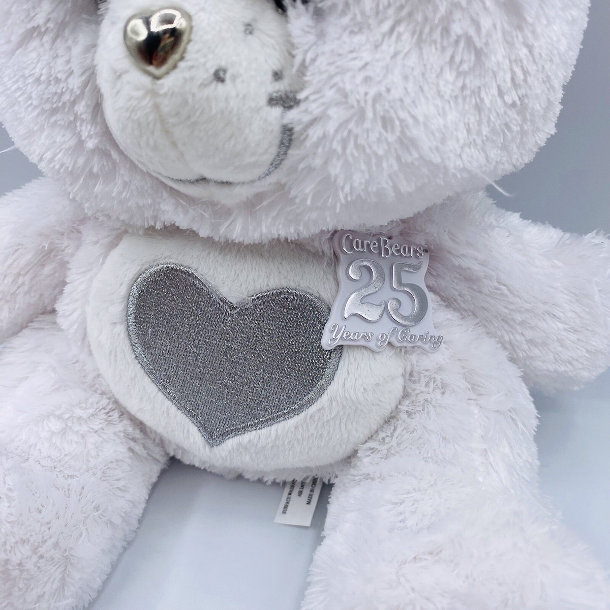 Care Bears 25th Anniversary Bear White Plush 25 Years Of