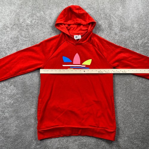 Adidas Youth Unisex Adicolor Pullover Hoodies Sweatshirt Size XL Red Long Sleeve - Picture 7 of 11