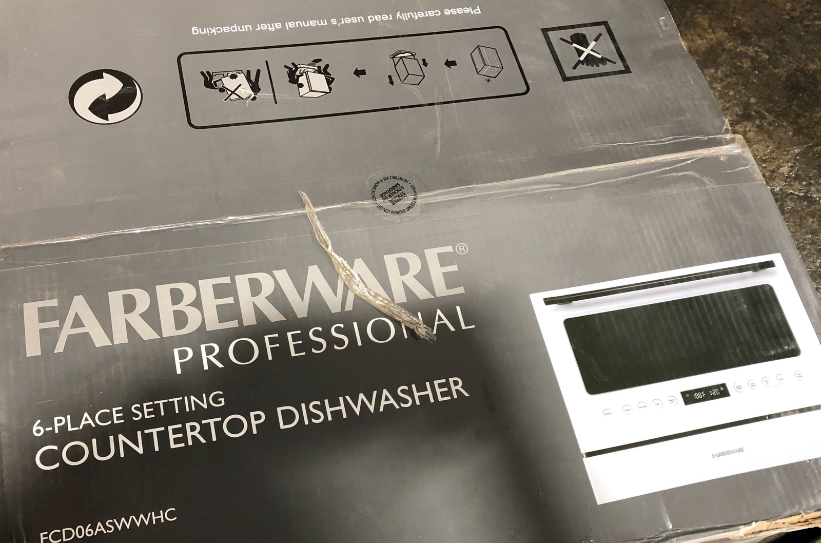 Farberware+FCD06ASWWHC+Countertop+Dishwasher++Silver for sale online eBay
