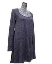 Urban Outfitters BDG Sweater Dress Gray Marled Knit Long Sleeve Swing Tunic M
