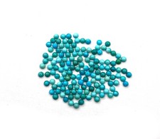 Natural Arizona Turquoise Round Cabochon Loose Gemstone Lot 103 Pcs 2.50 MM 6 CT