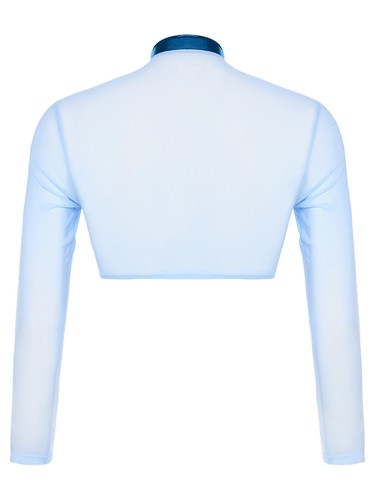 Men Undershirt See Through Shirts Metallic Tops Party Top Long Sleeves Clubwear - Bild 8 von 74