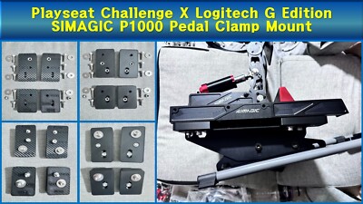 Playseat Challenge X Logitech G Edition SIMAGIC P1000  Pedal Clamp Mount