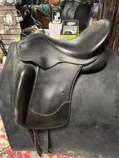 BEVAL DRESSAGE SADDLE 17.5 BLACK