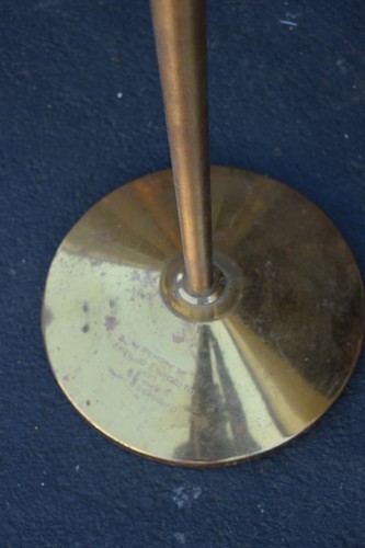 Prozessionsfackel/Akolyt Kerzenständer mit Standfuß, ganz Messing (CU887) - Bild 10 von 10