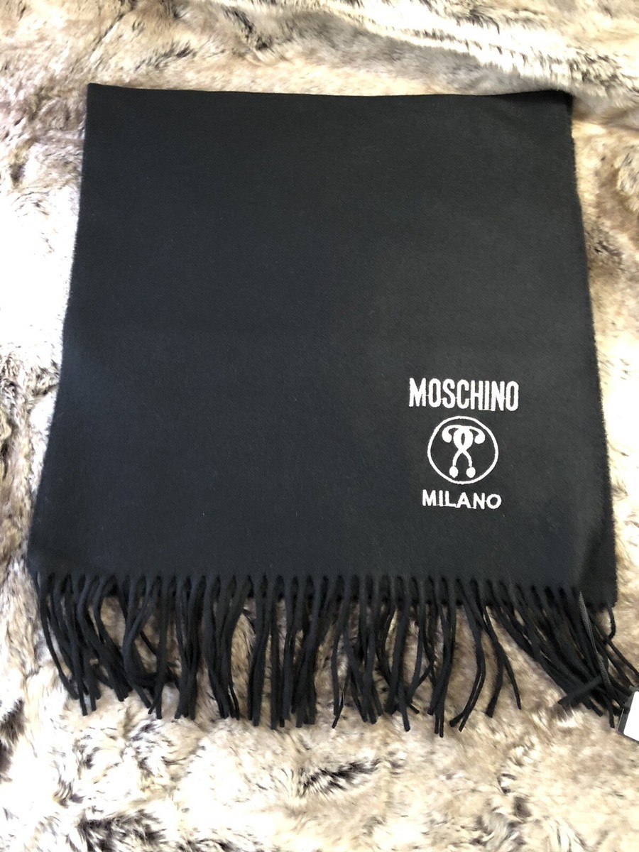 Écharpe Moschino En Laine Motif Art - Italie - Neuve Avec étiquettes (NWT)