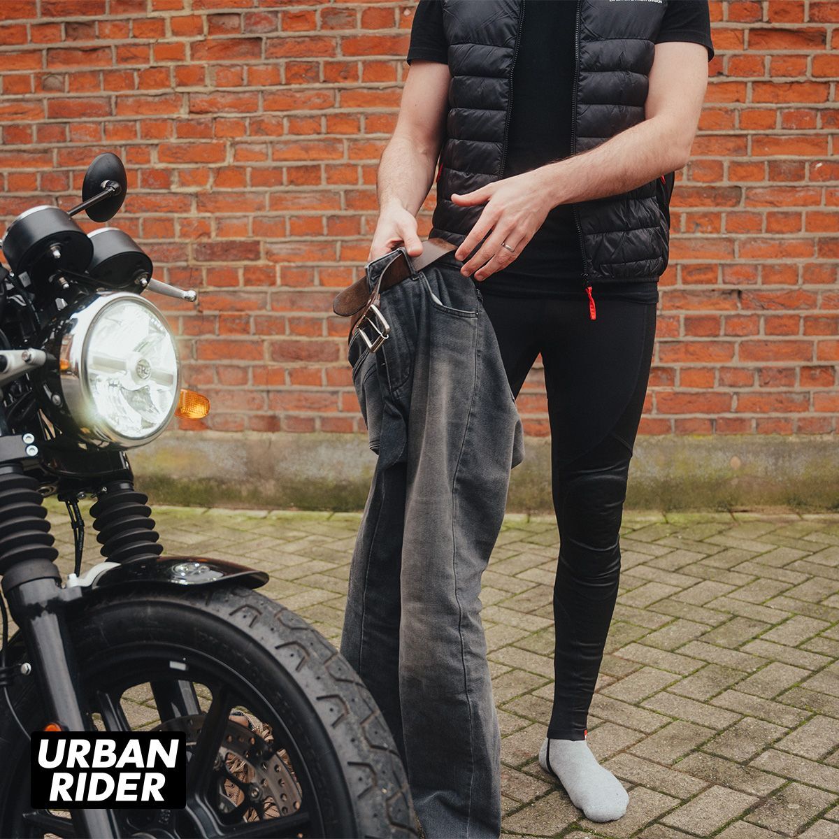 Pando Moto Skin UH AAA Armoured Leggings - Black | eBay
