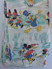 Mickey Mouse Sheet 63×104 Vintage Disneyland Frontierland Minnie Daisy Goofy 