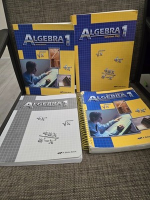 Abeka Algebra 1 Second Edition AMAZING LOT; FREE SHIP--See Details!