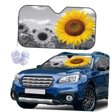 Windshield Sun Shade Car Front Window Shades for Car Small Bright Sunflower
