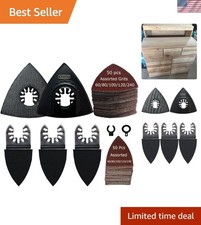 105-Piece Oscillating Multi Tool Sanding Kit - Perfect for Wood Refinishing