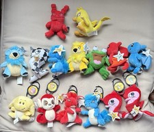 McDonald  s Neopets Vintage 1997 Plushie Figures  Keychains W Tags FREE SHIP