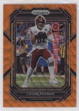 2022 Panini Prizm Orange Wave Prizm 28/60 Logan Thomas #296 01wi