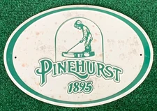 AUTHENTIC  !!!  PINEHURST  PUTTER BOY  DISTRESSED   METAL  PUB SIGN   C30