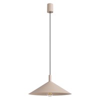 HäNgelampe Stahl Taupe Rund Esstisch KüChe E27 Ø40 Cm Pendelleuchte Esszimmer