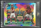JAYDEN DANIELS TERRY MCLAURIN 2024 DONRUSS OPTIC #11 DUAL DOWNTOWN DUOS RC SSP