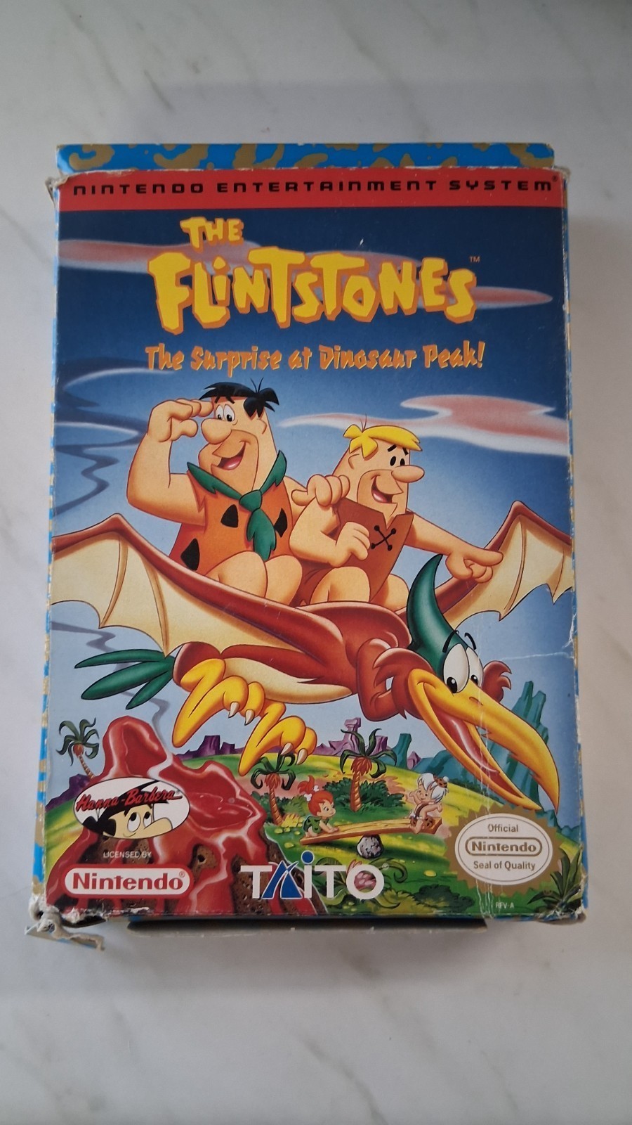 Flintstones Surprise at Dinosaur Peak NES USA CIB (with Manual and Box)