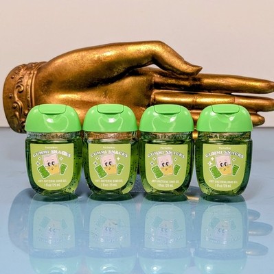 New 4 Pack Bath & Body Works GUMMI SNACKS Pocketbac Hand Sanitizer Sweet Candy