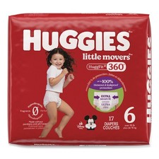 Huggies 56608 Over 35 lbs. Baby Diapers - Size 6/Disney Design (4/Carton) New