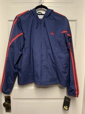 Vintage Adidas TRACKSUIT Jacket Only Blue Red Stripe