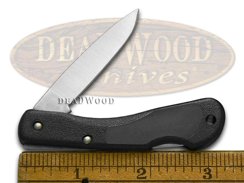 Case xx Knives Mini Blackhorn Lockback Black Zytel Stainless Pocket Knife 00253 - Image 3 of 4