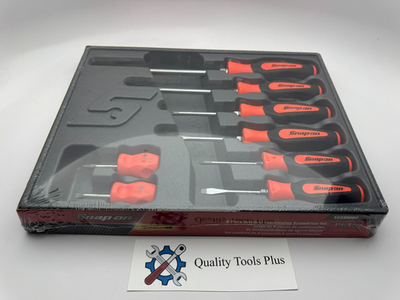 #ad Snap On Tools NEW SGDX80BO 8 Pc Instinct Soft Grip Combo Screwdriver Set Orange $185.00