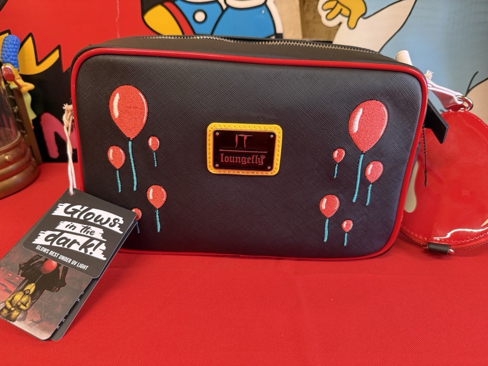IT Pennywise You'll Float Too Balloon Crossbody Bag Loungefly